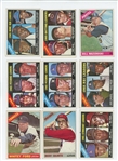 1966 Topps Starter Set 321/598 (53.7%) including 21 HOFs and 9 Leaders Cards plus  8 Series 7 high numbers including Gaylord Perry #598 (LOW GRADE)