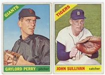1966 Topps Starter Set 321/598 (53.7%) including 21 HOFs and 9 Leaders Cards plus  8 Series 7 high numbers including Gaylord Perry #598 (LOW GRADE)