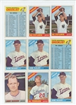 1966 Topps Lot of 306 LOW GRADE Baseball Cards including 23 HOFs, 26 unmarked checklists, 5 leaders cards, and one high number (#595)