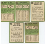 1967 Topps Lot of 151 LOW GRADE Baseball Cards including HOFs Hank Aaron, Bob Gibson (twice), and others, 16 leaders cards, and one high number (#586)