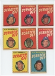 1970 Topps Scratch Off Lot of 8 (6 different)