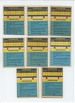 1970 Topps Scratch Off Lot of 8 (6 different)