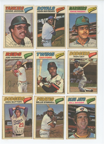 1977 Topps Cloth Sticker Lot of 18 