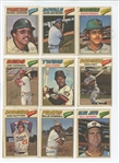 1977 Topps Cloth Sticker Lot of 18 