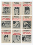1961 Nu Card Scoops Lot of 15 Baseball Cards (LOW GRADE)
