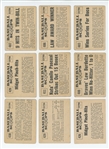 1961 Nu Card Scoops Lot of 15 Baseball Cards (LOW GRADE)