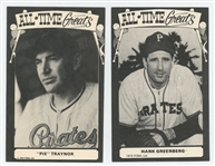 Pittsburgh Pirates Odd Lot: 1952 and 1955 Red Man, 1964 Topps Stand Ups, 1965 Topps Embossed, 1973 TCMA, and 1980 Perez-Steele