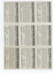 1971 Fleer Laughlin World Series Black Backs Lot of 80 cards (50 different) Half mid-grade Half low grade