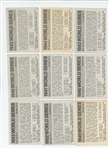1971 Fleer Laughlin World Series Black Backs Lot of 80 cards (50 different) Half mid-grade Half low grade