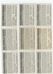 1971 Fleer Laughlin World Series Black Backs Lot of 80 cards (50 different) Half mid-grade Half low grade