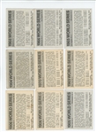 1971 Fleer Laughlin World Series Black Backs Lot of 80 cards (50 different) Half mid-grade Half low grade