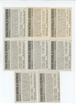 1971 Fleer Laughlin World Series Black Backs Lot of 80 cards (50 different) Half mid-grade Half low grade