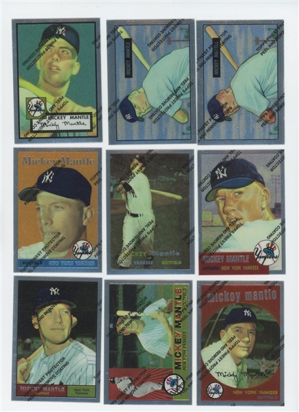 1996 and 1997 Topps Finest Mickey Mantle Commemorative Cards Lot of 32 NM-MT