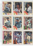 1984-1988 Topps Tiffany Lot of 116 Different Baseball Cards (Hall of Famers and Stars) NM-MT