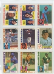 1984-1988 Topps Tiffany Lot of 116 Different Baseball Cards (Hall of Famers and Stars) NM-MT