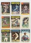 1984-1988 Topps Tiffany Lot of 116 Different Baseball Cards (Hall of Famers and Stars) NM-MT
