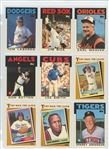 1984-1988 Topps Tiffany Lot of 116 Different Baseball Cards (Hall of Famers and Stars) NM-MT