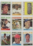 Lot of 256 1964 Topps Baseball Cards w/ HOF incl. Lou Brock, Koufax Leader, Ernie Banks, Willie Mays 