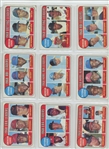 Lot of 377 1969 Topps Baseball w/ HOF incl. 12 Leader Cards, Joe Morgan, Lou Brock, Mantle Checklist 