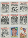 Lot of 377 1969 Topps Baseball w/ HOF incl. 12 Leader Cards, Joe Morgan, Lou Brock, Mantle Checklist 