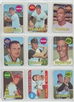 Lot of 377 1969 Topps Baseball w/ HOF incl. 12 Leader Cards, Joe Morgan, Lou Brock, Mantle Checklist 