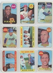 Lot of 377 1969 Topps Baseball w/ HOF incl. 12 Leader Cards, Joe Morgan, Lou Brock, Mantle Checklist 