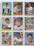 Lot of 123 1966 Topps Baseball w/ HOF incl. Sandy Koufax, Richie Allen, Carl Yastrzemski, Tony Perez and tother