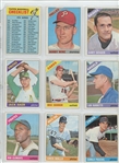 Lot of 123 1966 Topps Baseball w/ HOF incl. Sandy Koufax, Richie Allen, Carl Yastrzemski, Tony Perez and tother
